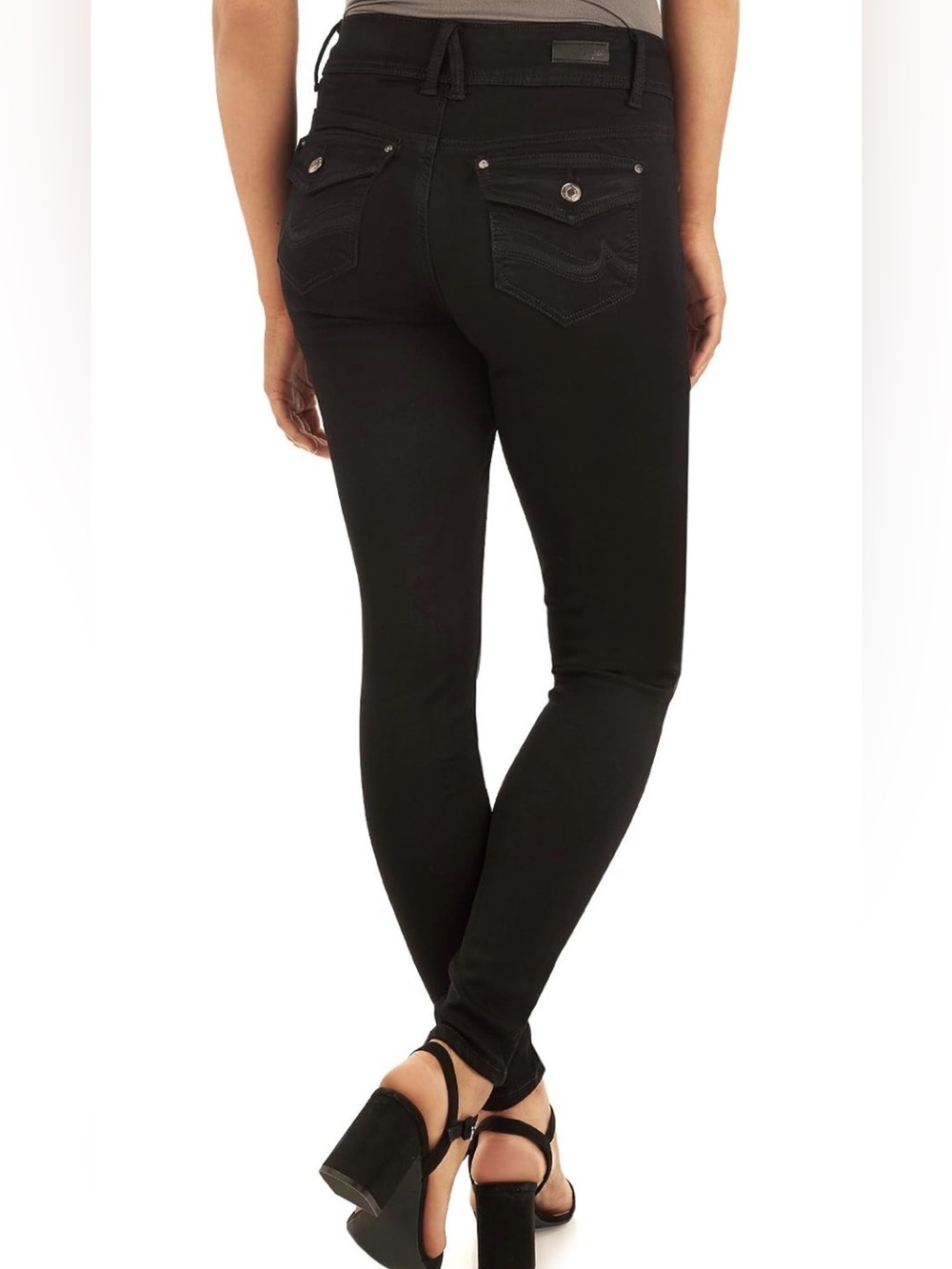Angels High Rise Slim Fit Tall Black Skinny Jeans